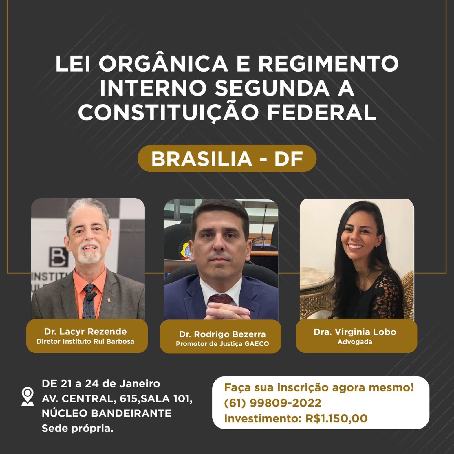 Curso de Lei Orgânica e Regimento Interno Segundo a Constituição